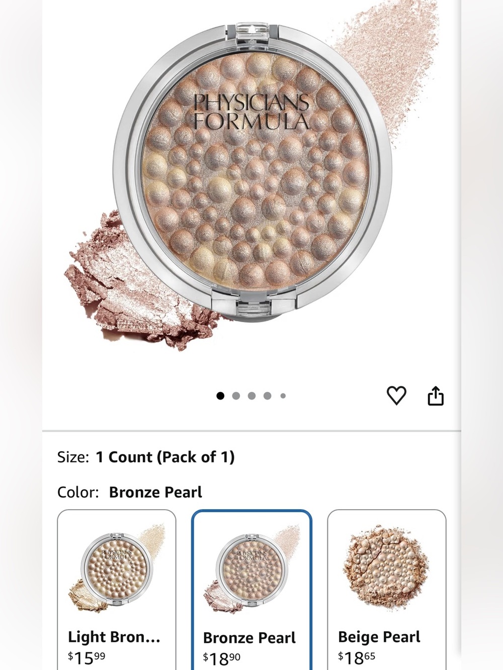 Physicians Formula Powder Palette Mineral Glow, Bronze Pearl
